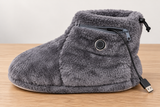 HeatStep grey boot with USB cable and control button — AI product illustration